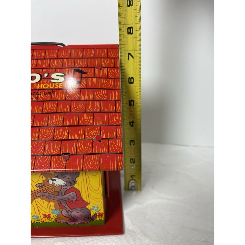 Fido's Musical Dog House Metal Toy Ohio Art Co. w/ Swiss Music Unit Vintage READ - Picture 15 of 16